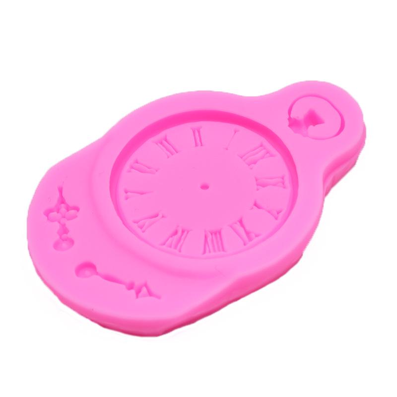 Clock Silicone Mold for Cake Decoration and Chocolate Fondant DIY