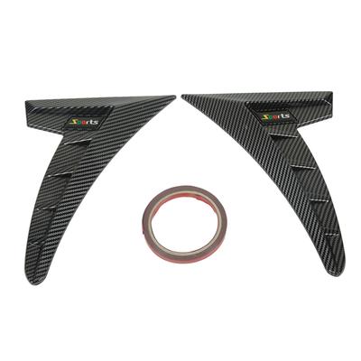 Paar Seitenluftauslassblende Sportstil TPU Hohe Zähigkeit Universal Seitenluftauslassrahmen für Auto