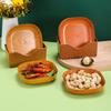 1/2Pcs Japanese Imitation Wood Grain Snack Dish Food Grade Pp Material Vegetable Dish Fruit Dish Kitchen Bowl Dish Dinnerware