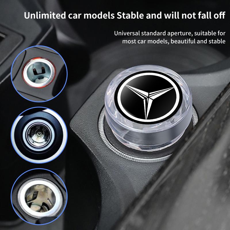 Car Cigarette Lighter Cover Dustproof Plug Decoration Cap For Mercedes Benz W211 W124 W176 W177 C180 C200 C260 C300 GLC CLE CLA