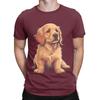 Cute Golden Retriever Graphic 100 Cotton TShirt Gloden Retirever Tops Tees For Unisex
