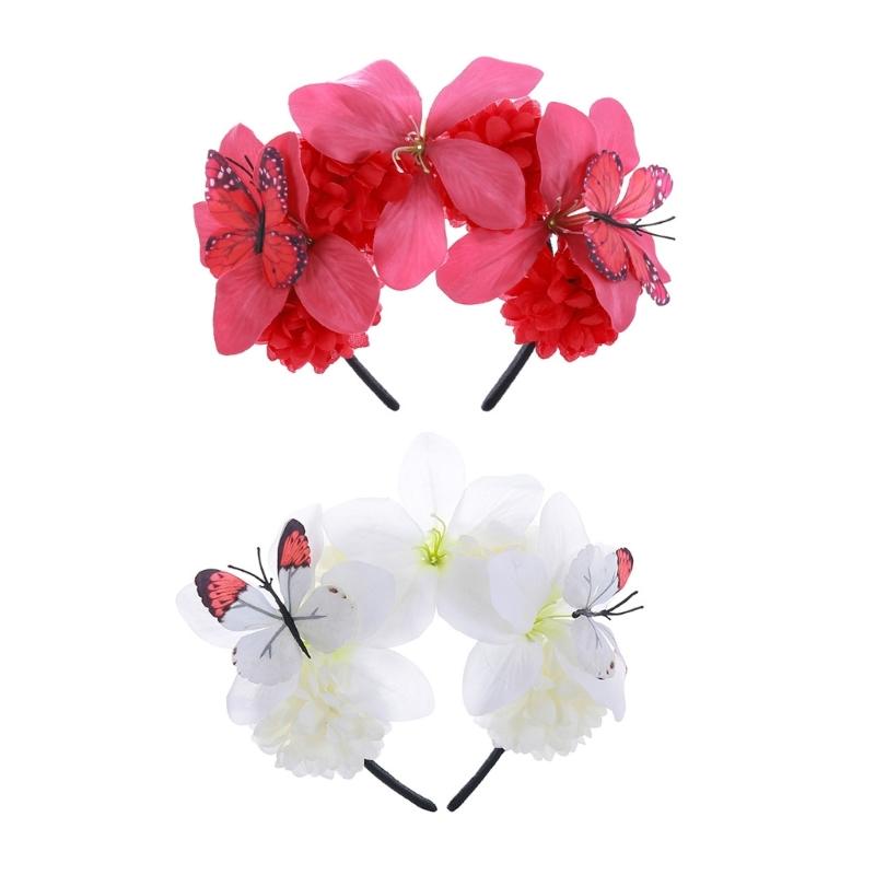 Butterfly Headband Fascinator Hat Monarchs Butterfly Headband Crowns Teas Party Halloween Costume Headpiece for Womens
