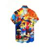 Retro Fashion Printed Pirate Pattern Men's Shirt Summer Street Beach Shirt Hip Hop Cool Shirt