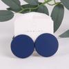 Trendy Korean Red White Black Pink Stud Earrings For Women Girl Geometric Big Square Round Acrylic Earrings Fashion Jewelry Gift
