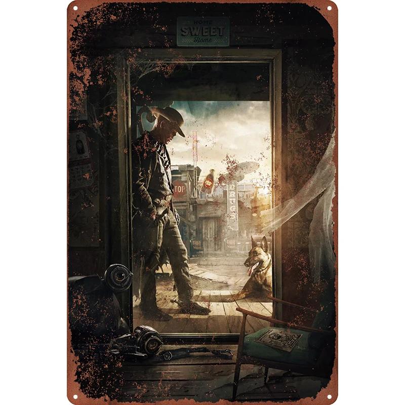 1 Stück Metall-Wandkunst, Vintage-Blechschilder, Dekorationsschilder im Retro-Stil für Spielzimmer, Zuhause, Bar, Poster, Männerhöhle, 7,8 x 11,8 Zoll