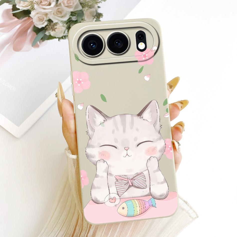 For Honor 500 5G 2026 Cute Cat Flower Cartoon Phone Case For Honor 500 MEY-AN00 Shockproof Soft Silicone Covers Bumpers