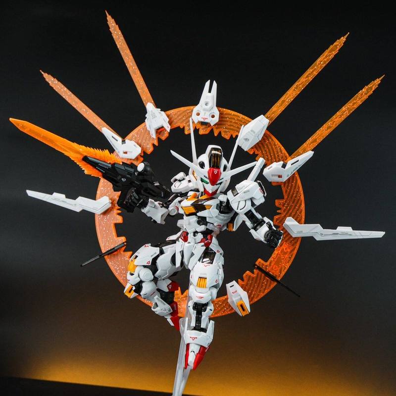 Mgsd Q Aerial Yellow Mobile Suit The Witch From Mercury Assembly Model Kit Collectible Action Figure Fans Toy Adults Toys Gift
