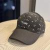 Outdoor Sweet and Cute Fresh Letter Embroidery Small Floral Baseball Cap Women's Big Head Circumference Show Face Small Sun Protection Cap