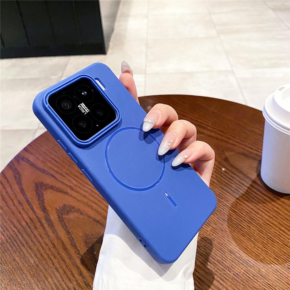 Carcasă Moale din Silicon Mată Culoare Bomboană de Lux Pentru Xiaomi Mi 15 14 Pro Xiaomi15 Xiaomi14 Carcasă Magnetică Magsafe Capac Ultra Subțire