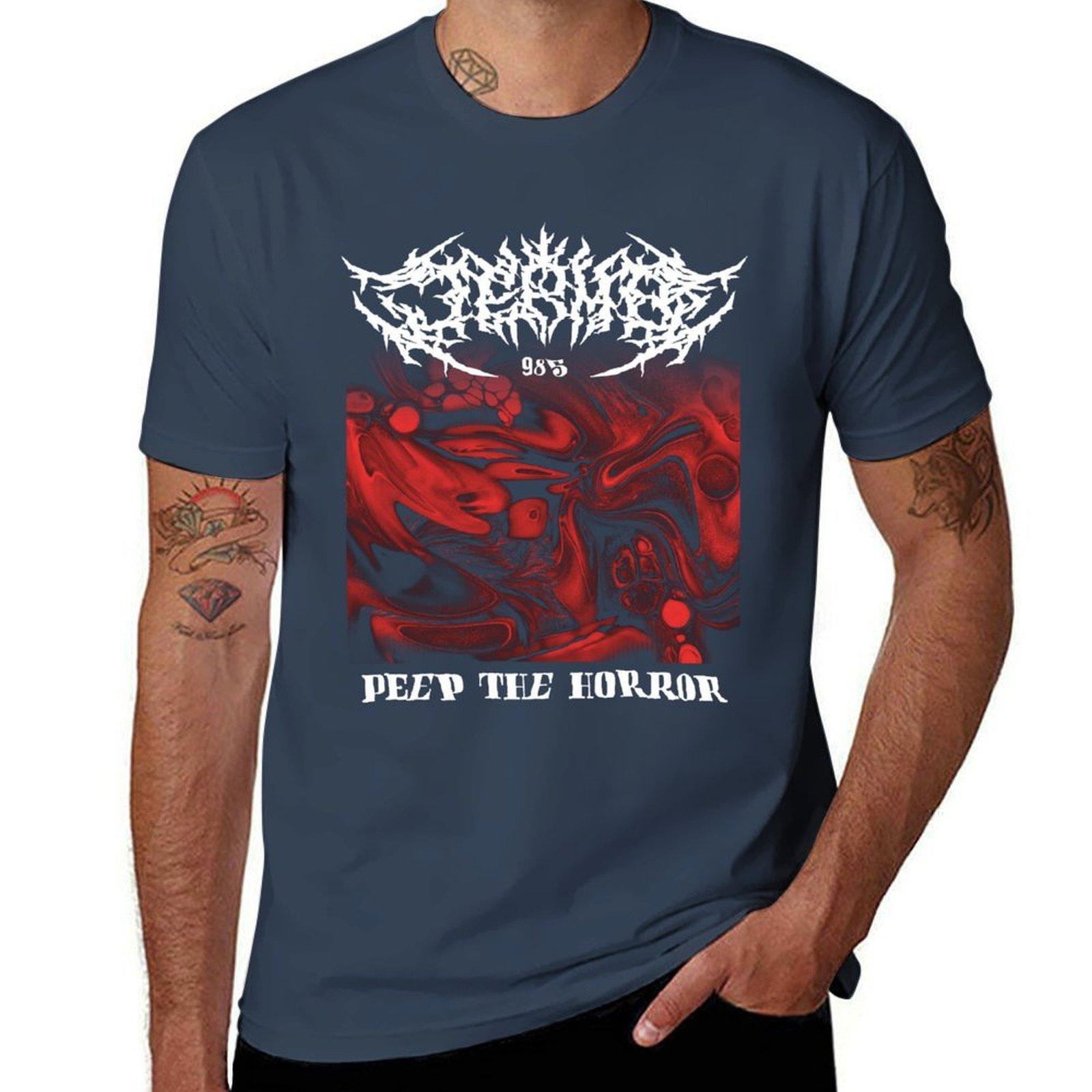 Jerma Peep The Horror Metal Tshirt Lightweight Sport Basic Tshirt S