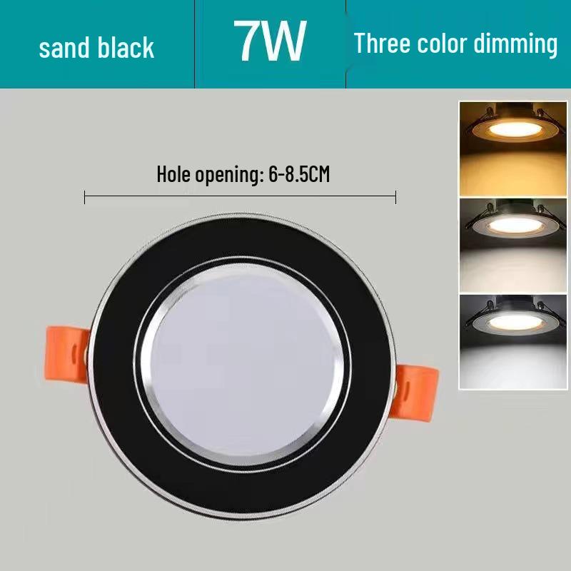 5W Dimmable Ceiling Downlight with 3-Color Settings