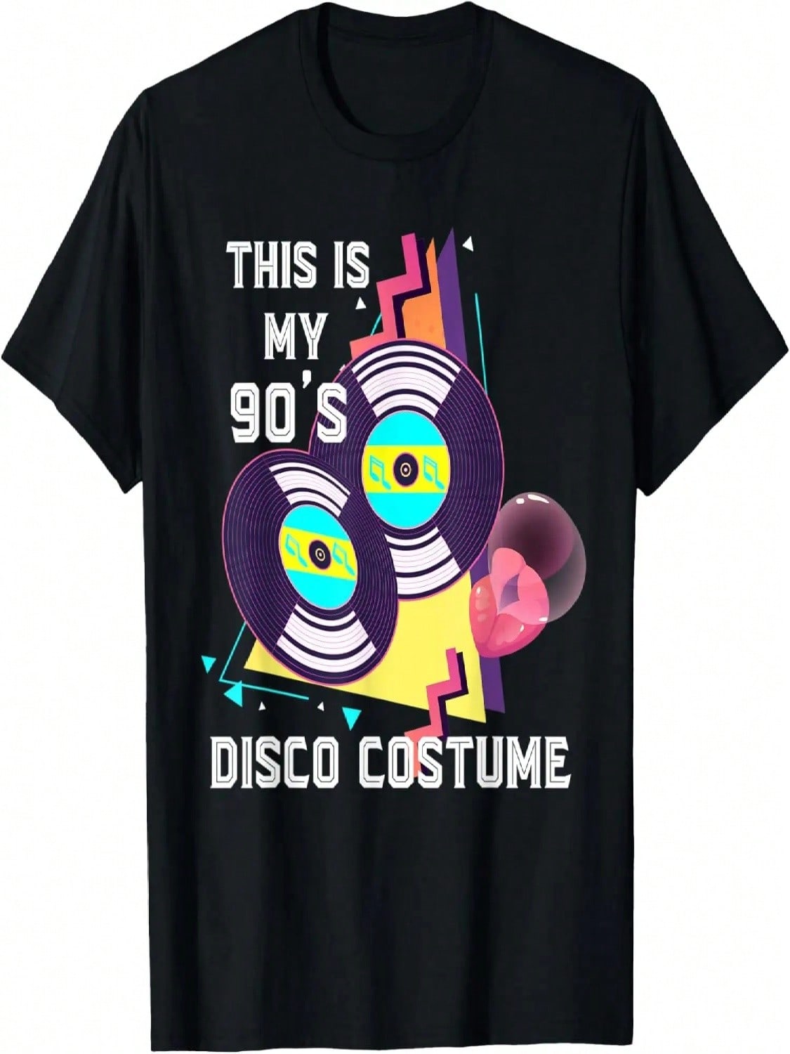 This Is My 90s Disco Costume Funny Nineties Party 90s T-Shirt S разноцветный
