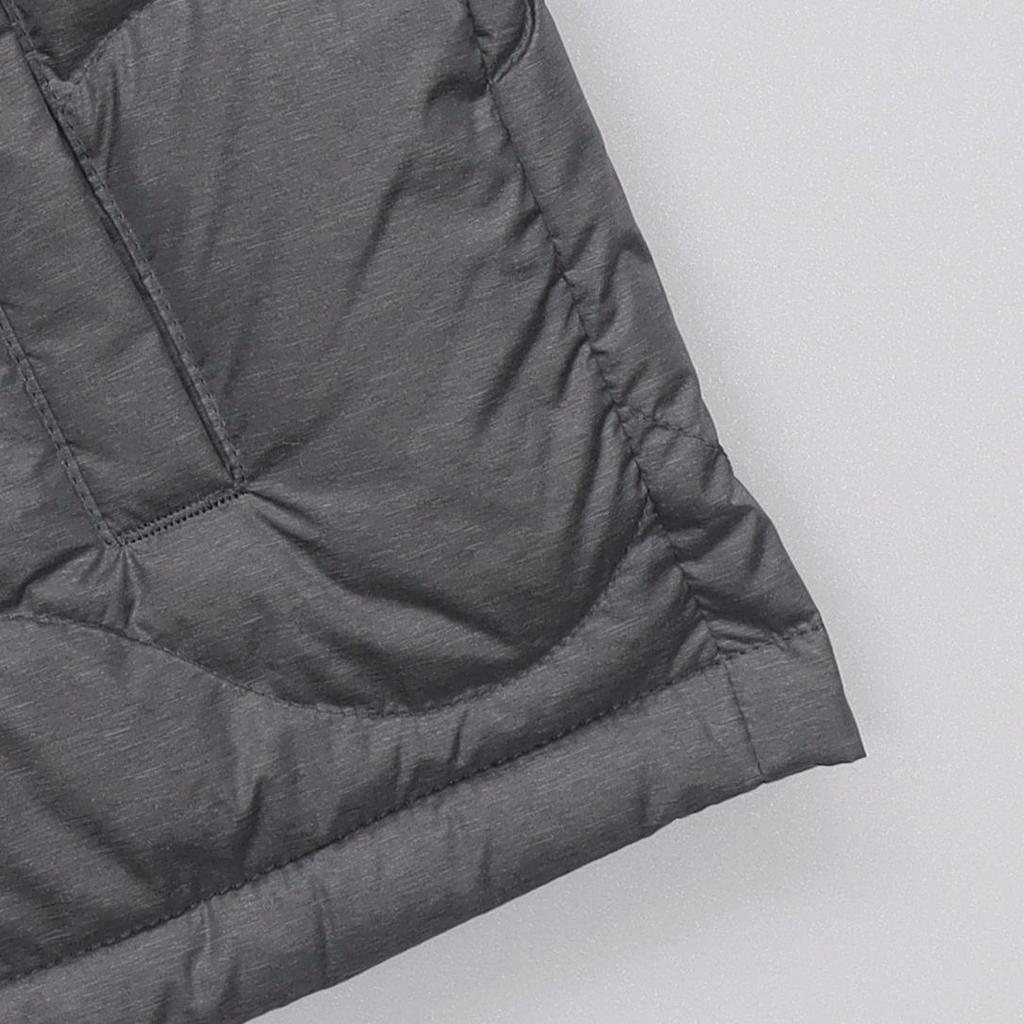Uniqlo Solid Color Round Neck Down Jacket Men Outerwear Mist-Gray 462984-05