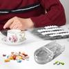 Portable Detachable Professional Pill Splitter Storage Box Reusable Medicine Containers Medicine Storage with Accurate Pill Alig