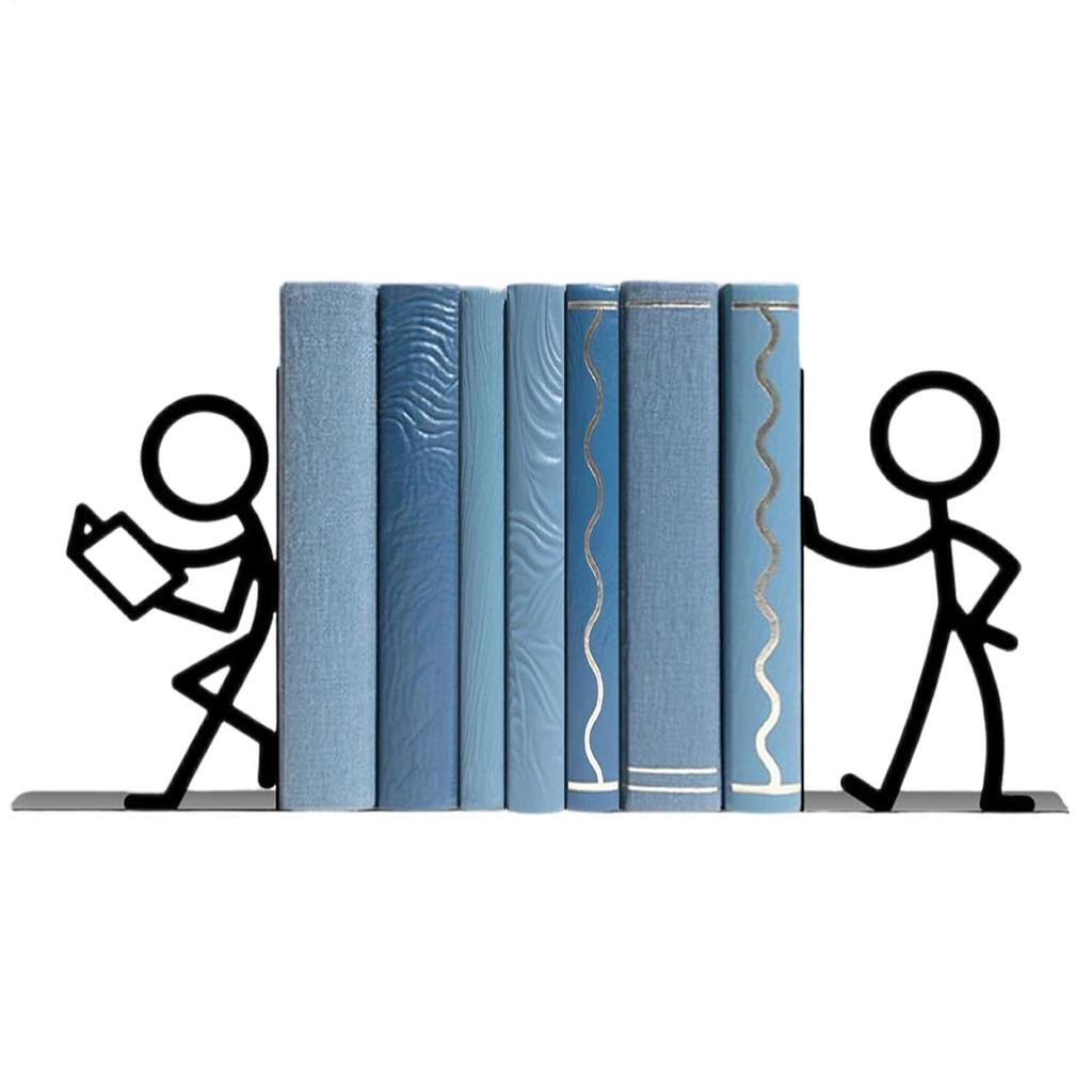 Suporturi pentru cărți pentru rafturi Artă Abstractă Metalică Antiderapante Rezistente Suporturi pentru cărți Decor pentru rafturi pentru casă Dormitor Sufragerie Birou