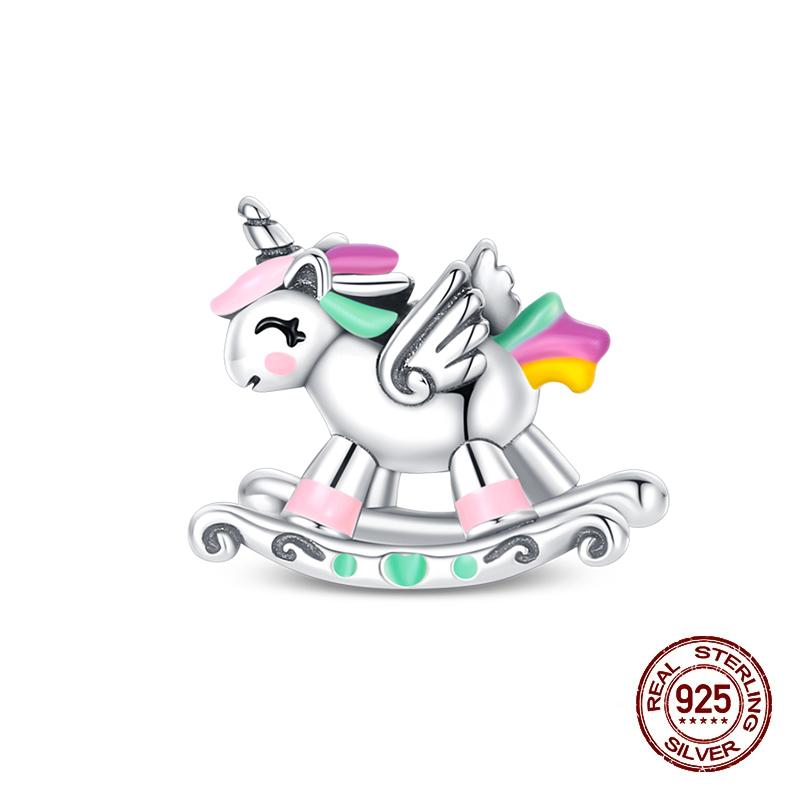 Charms Kupferrosa Katze Eule Tier Herz Zirkonia Charm Perlen Passen Original Armbänder Feiner DIY Schmuck