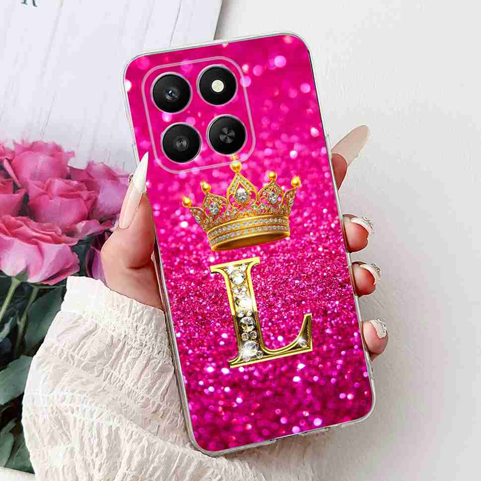 6.77" For Honor 400 Smart 5G LGN-NX1 Case Fashion Crown Flower Soft Silicone TPU Cover For Huawei Honor 400Smart 5G Phone Cases