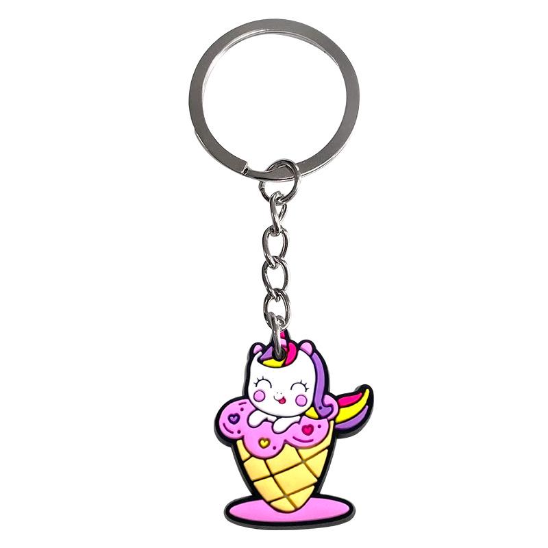 Adorable Unicorn Cartoon Keychain - DIY Backpack Pendant & Bag Charm, Hot Selling