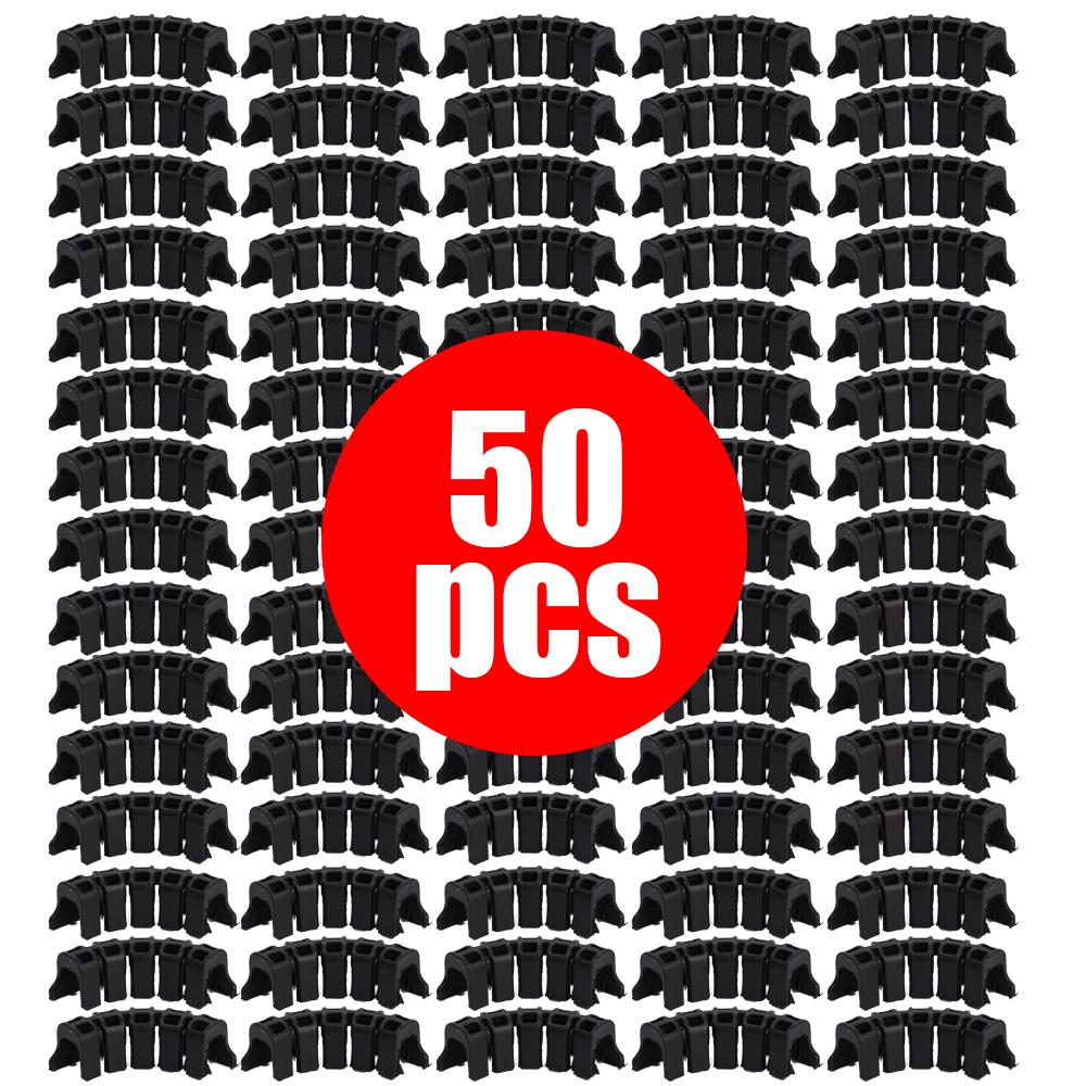 50pcs Plant Bender Buckle Vegetables Tomato Fixing Clips Garden Plant Stem Vine Low Stress Trainer Strapping Holder Growth Kits