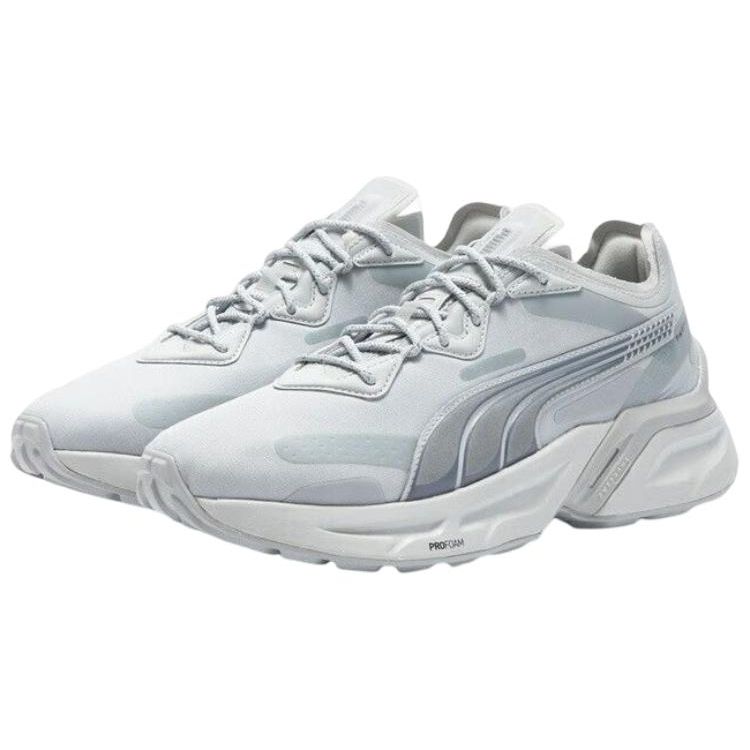 Puma Unisex Pwrframe Aerogram Reflective Sneakers Grey White Silver 390206-03