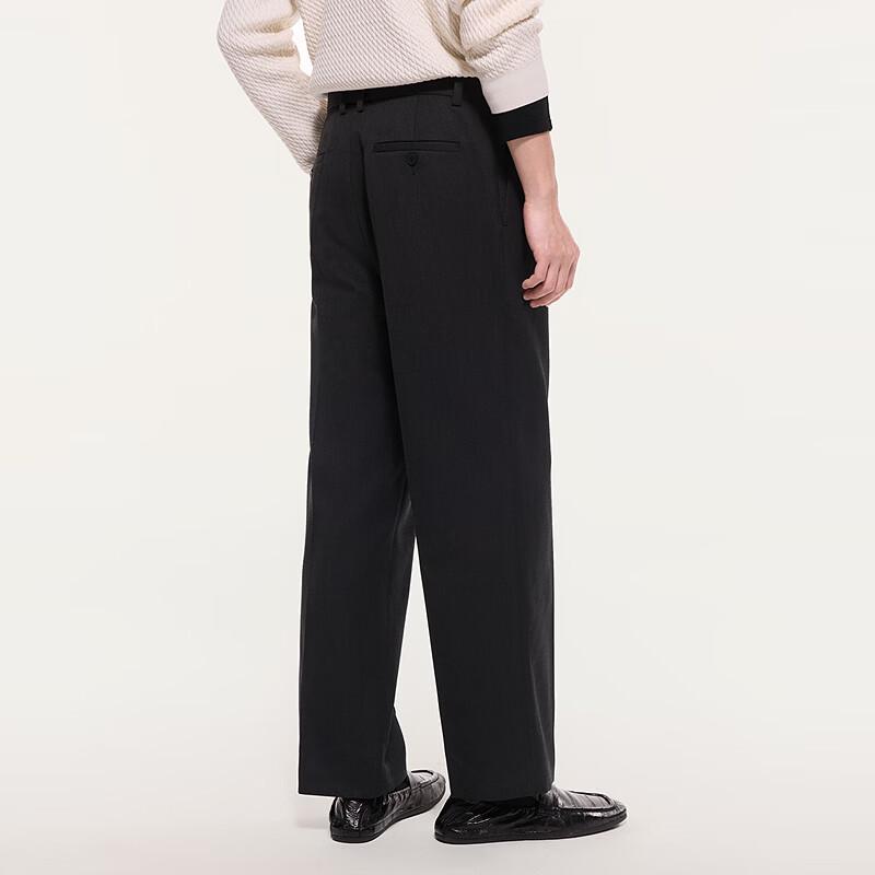 Men's Relaxed Fit Straight Leg Suit Trousers