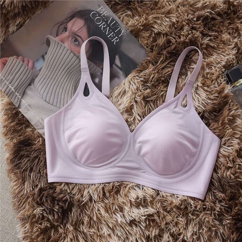Seamless Bra Women's Soft Support Underwear Women's Gathering Bra Anti-sagging Breathable Bra Push Up Bra