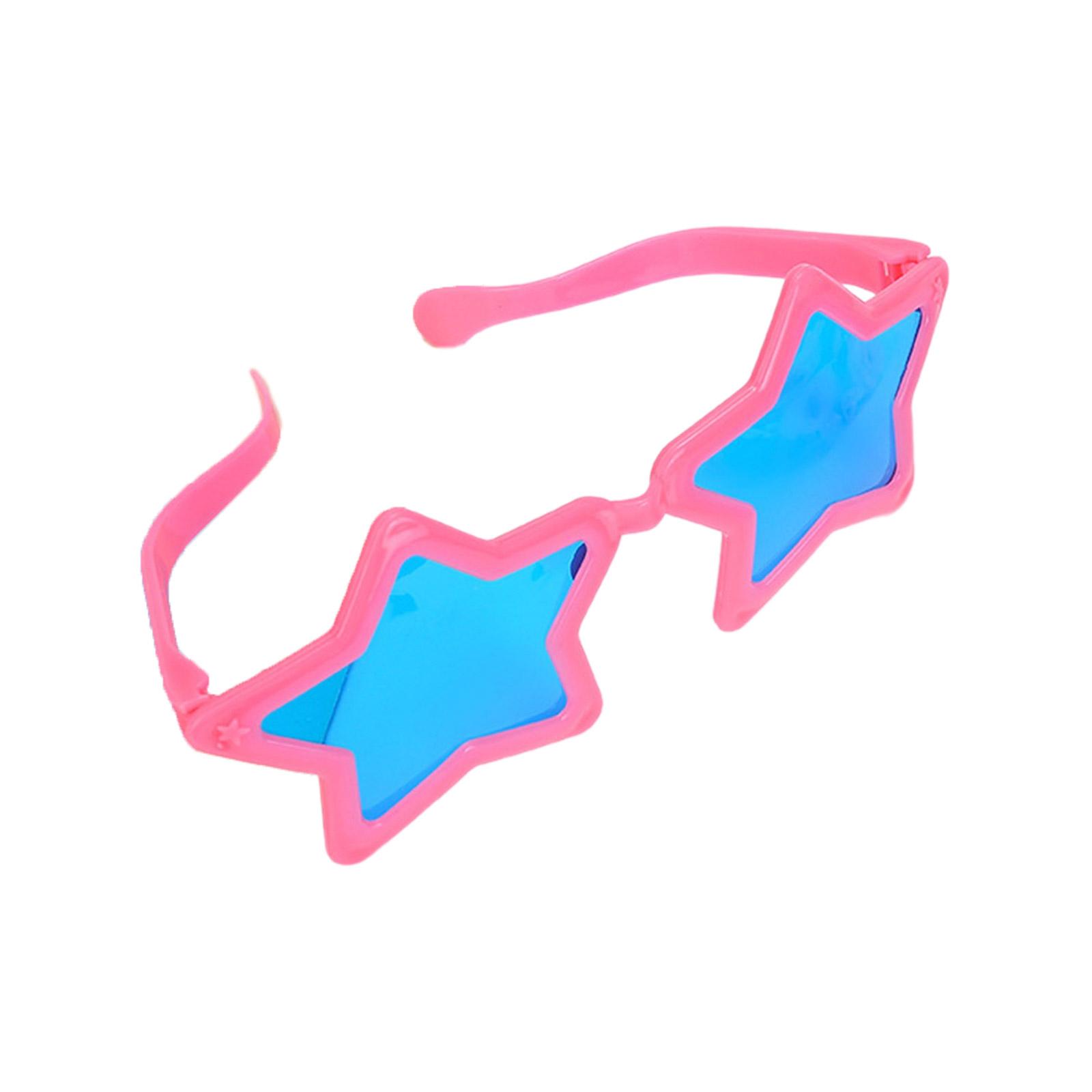 

Модные солнцезащитные очки с оправой в форме звезды для девочек, для свадебной вечеринки, для фотосессии, для карнавалов, для новогодних украшений розовый