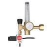 CO2 Regulator with Solenoid Valve and Flowmeter CGA320 Inlet Brass CO2 Gas Regulator for Indoor Hydroponics Grow Tents