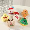 Cute Christmas Plush Cartoon Brooch - Versatile Decorative Pin for Girls