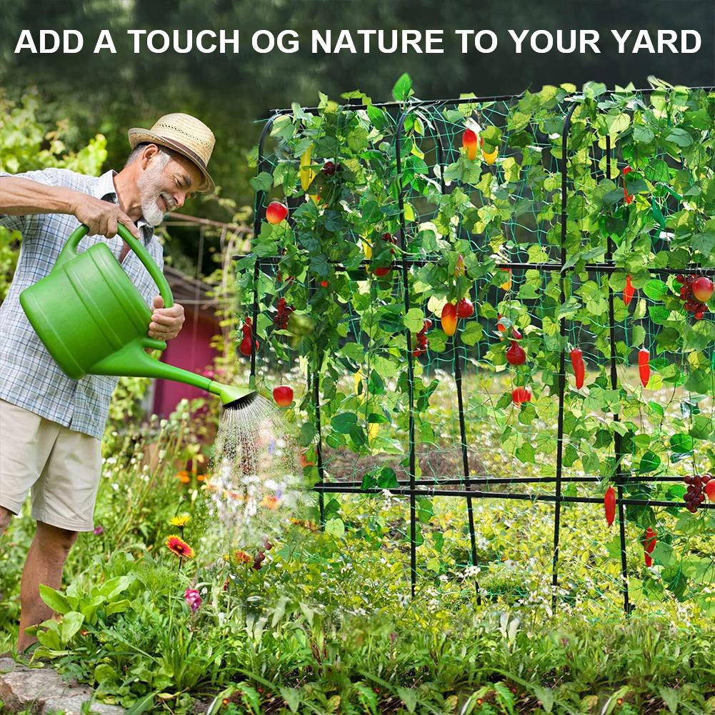 Garden Cucumber Trellis Large Metal Trellis Detachable Climbing Arch Plants Support Outdoor U-Frame Trellis for Climbing Plant