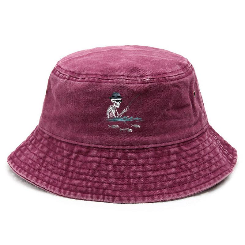 

Cotton Washed Bucket Hat Vintage Fishing Hat for Men Women Sun Protection Outdoor Gothic Outdoor Cap Macabre Humor Design Hats розы красного