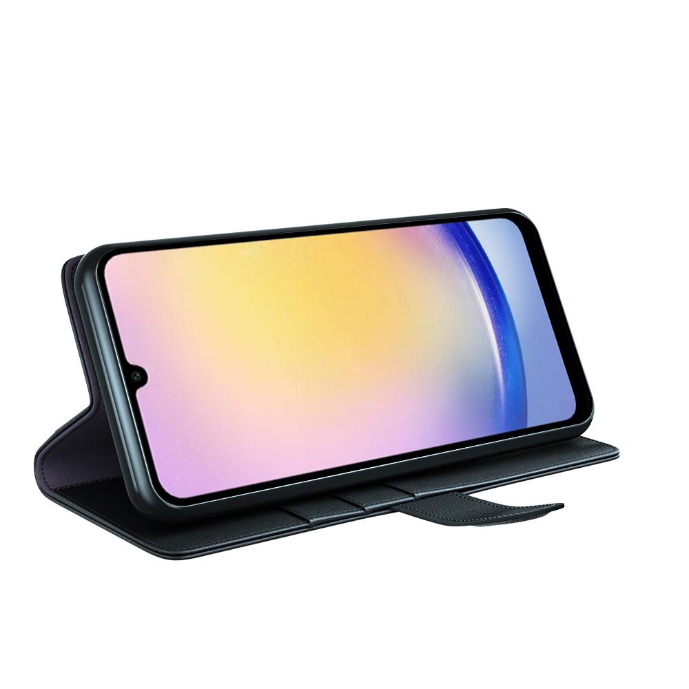 Für Samsung Galaxy S25 FE Hülle Echtes Spaltleder Handyhülle Brieftasche Kartenfach