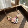 Summer Rhinestone Colorful Enamel Starfish Shell Fish Coral Necklace For Women Men Bohemian Star Beach Vacation Choker Jewelry