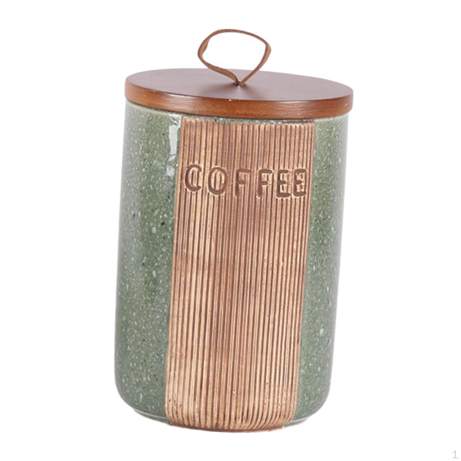 

Керамічна каністра для зберігання їжі, герметичної банки чаю, цукерок, печива coffee