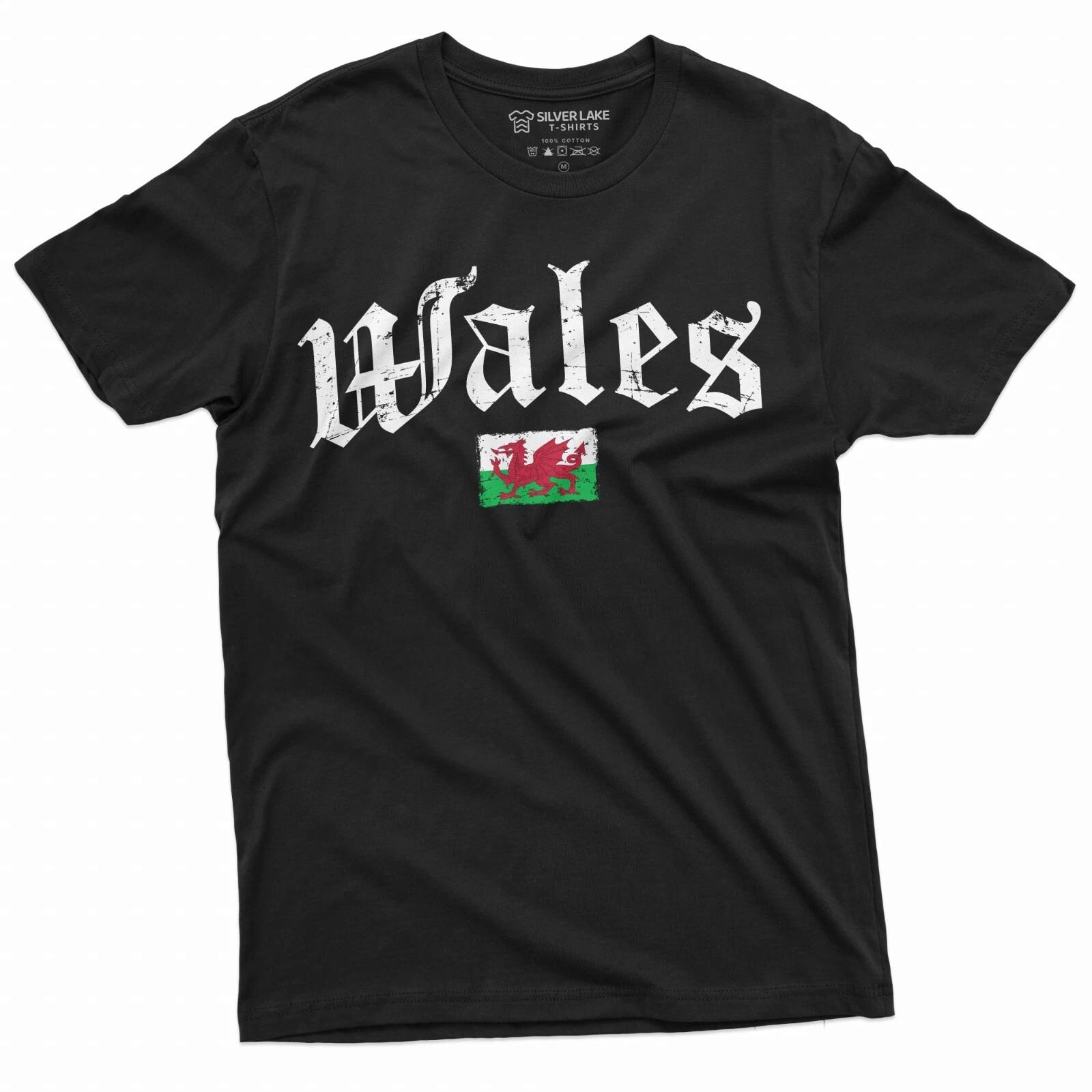 Wales Flag T-Shirt Wales National Tee Welshman Gift Ideas Patriotic Wales Shirt XXXXL