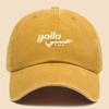 Simple and Elegant Solid Color Text Design Printed Baseball Cap Trucker Hat Dad Hat