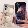 For Realme 9i 4G Case RMX3491 Transparent Cute Cat Fashion Butterfly Funny Painted Casing For Real me 9i 4G Cover