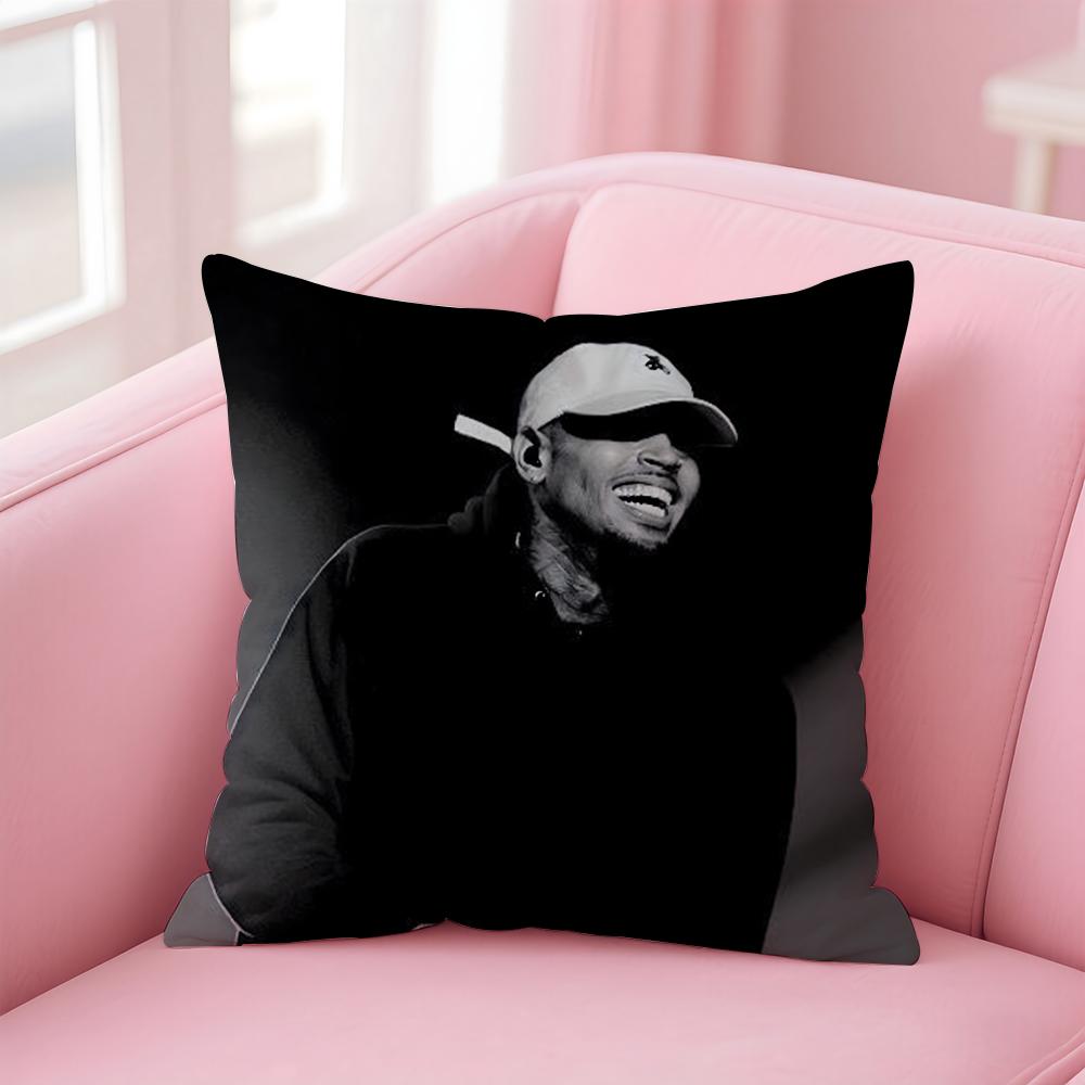 Hot C-Chris Brown Cushion Cover Comfortable Reversible Pillow Cover Ideal for Car Sofa Bedroom & Beyond