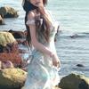The sea of twilight, sweet in summer, small fresh floral show Spice girl dress women's summer new
