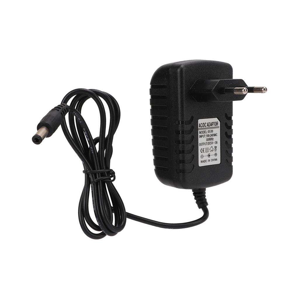 Power Adapter 5V 3A Portable Lightweight Low Loss Inner Positive Outer Negative DC 5V Charger