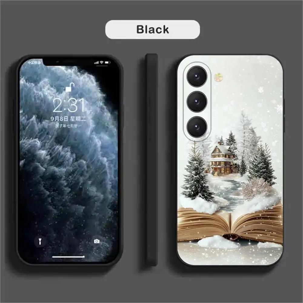 Cute Winter Snow Phone Case For Samsung Galaxy A52 A42 A32 A22 A12 A02S A72 A73 A51 A41 A31 A21S A71 A40 A30S A20S