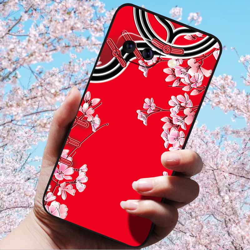 For Google Pixel 9a 3D Relief Flower Emboss Soft Silicone Case Cartoon Painted Back Cover for Google Pixel 9a 9 A 3D Relief Case