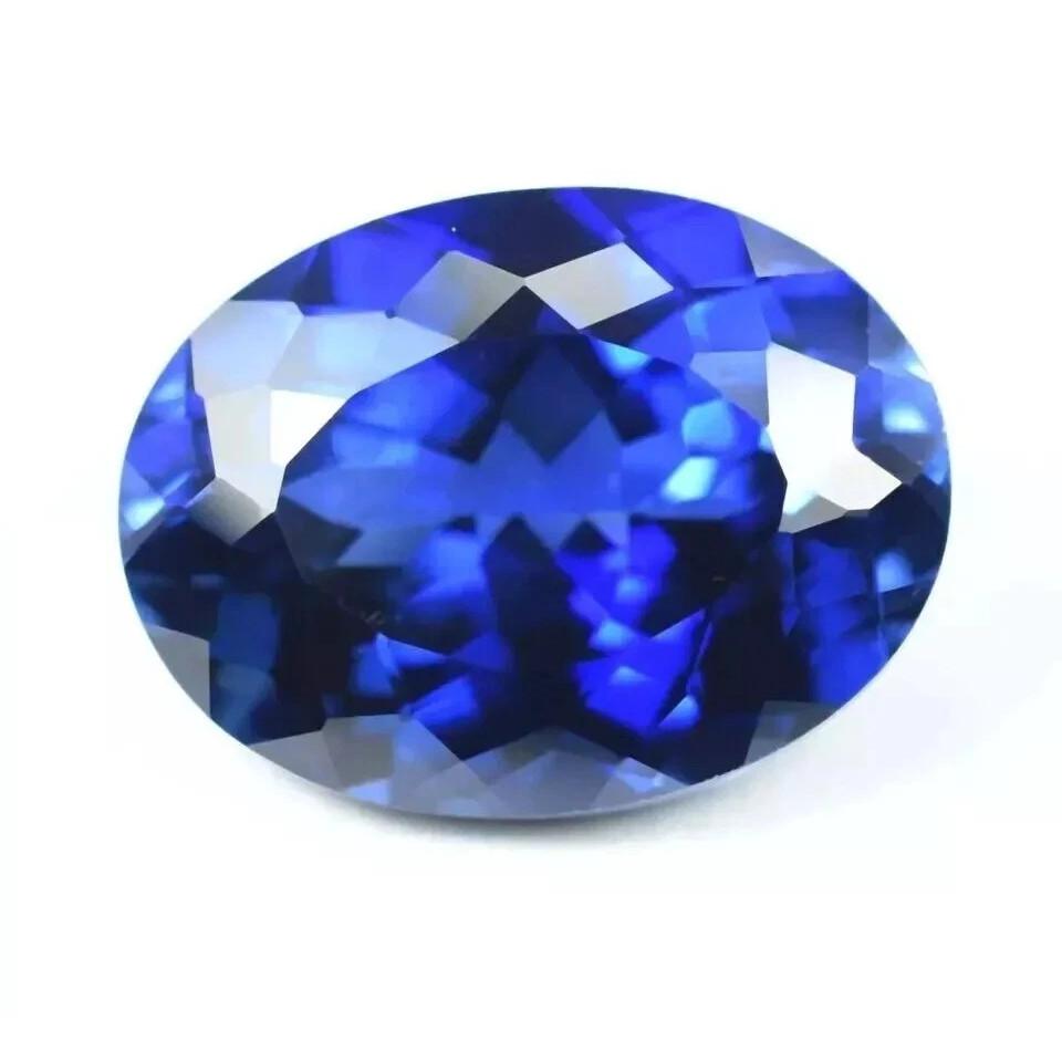 Natural Blue Sapphire Loose Gemstone 35 Ct Oval Cut September Birthstone for Gem Collections