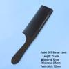 Barber Shop Special: Black Carbon Steel Fine & Long Tooth Large Hairdressing Comb, Ultra-thin Men's Hair Cutting Flat Top Comb.