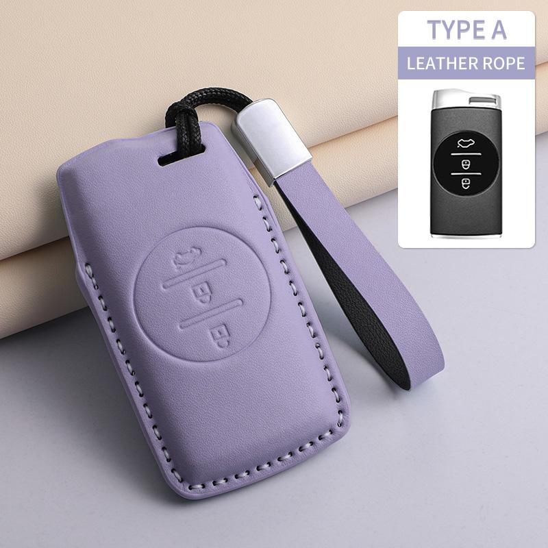 For Chery Tiggo 5 7 8 Tiggo 8 3x Arrizo 5 6 Pro Gx 5x EQ7 Jaecoo J7 7 J8 Omoda 5 C5 PU Car Keychain Shell Holder Car Accessories