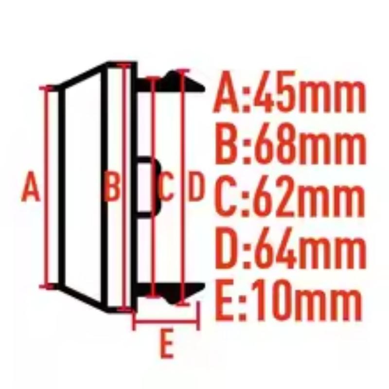 4 buc 3D 68mm Pentru emblemă mașină Capac central butuc roată 45mm VS W insigne de lucru capace autocolante Decaluri Accesorii de styling