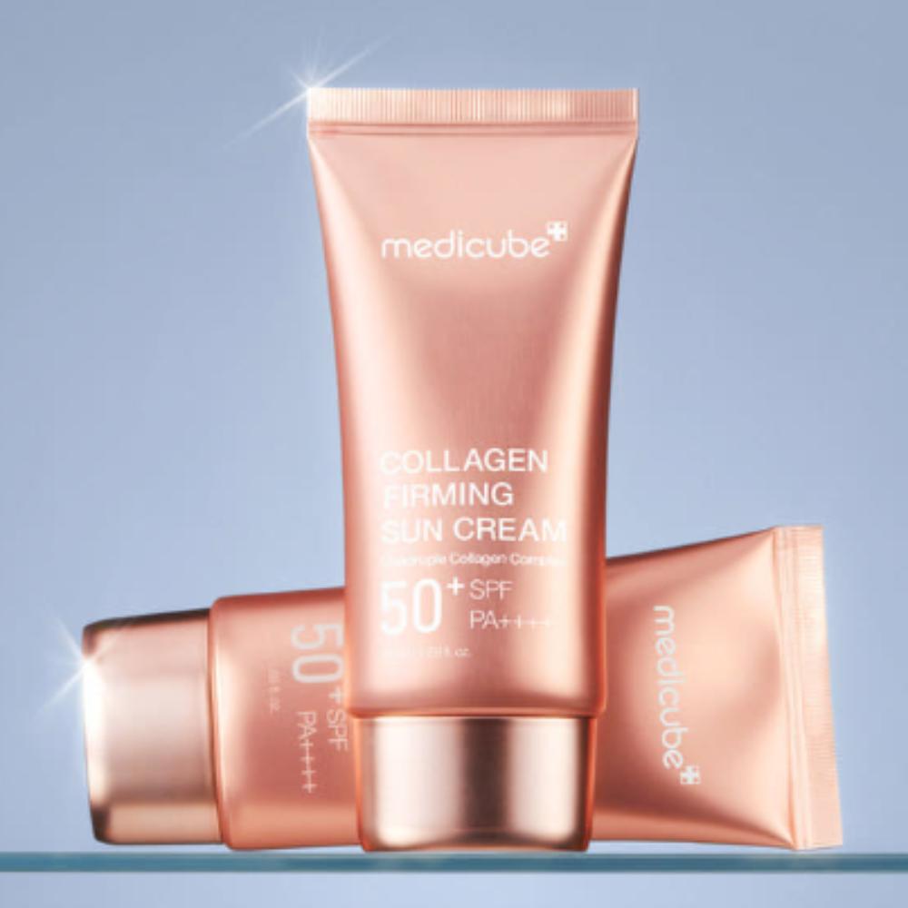Medicube Collagen Tone-Up Sunscreen 50ml × 2 SPF50+ PA++++ Brightening & Firming UV Care