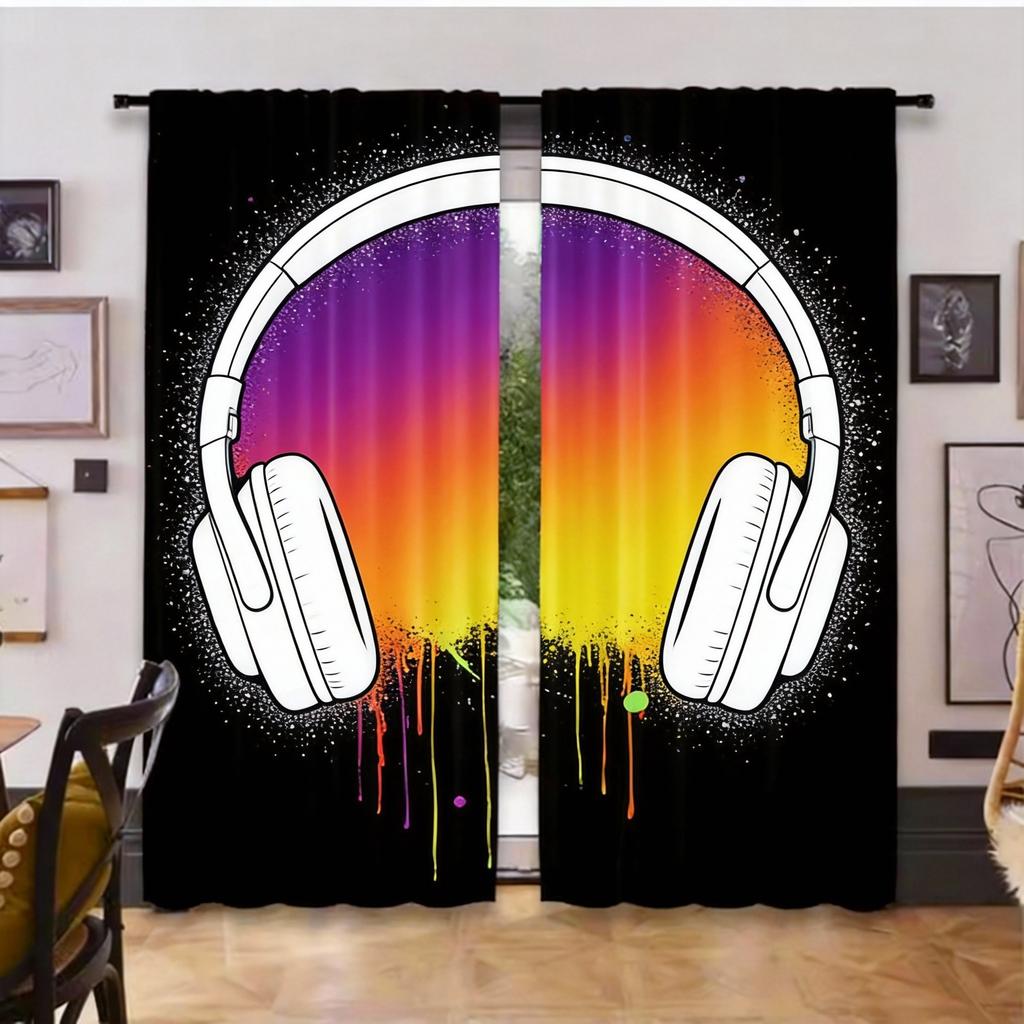 2 Pezzi Tende Oscuranti per Controller da Gioco Gamer Decorazione Camera da Letto Sala Giochi Soggiorno Per Camera da Letto Soggiorno e Ufficio
