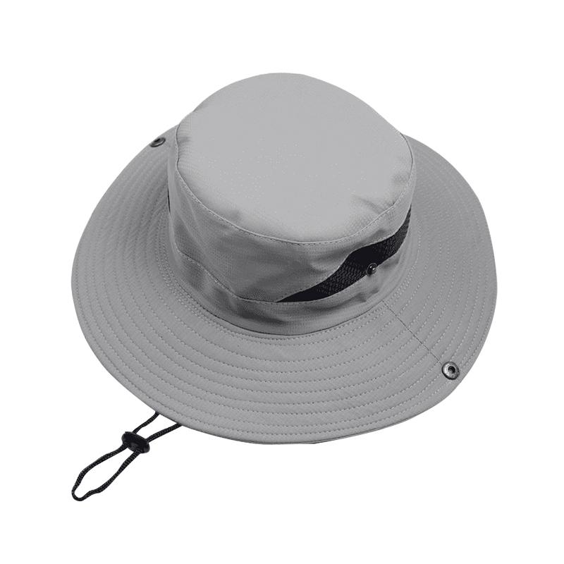 Dry Fit Polyester UV Protection Bucket Hat Beach Fishing Outdoor Traveling Hat Fisherman Hats With Strings