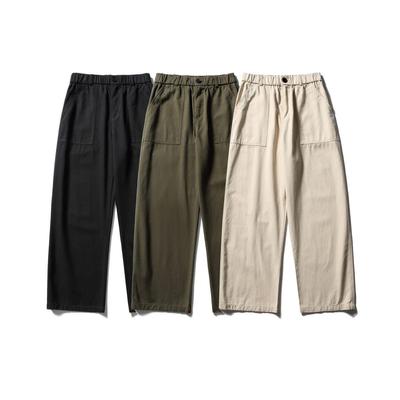 RUIIENRS x BUTTERTIGER 2024 Automne Pantalon Décontracté Ample Couleur Unie BK05